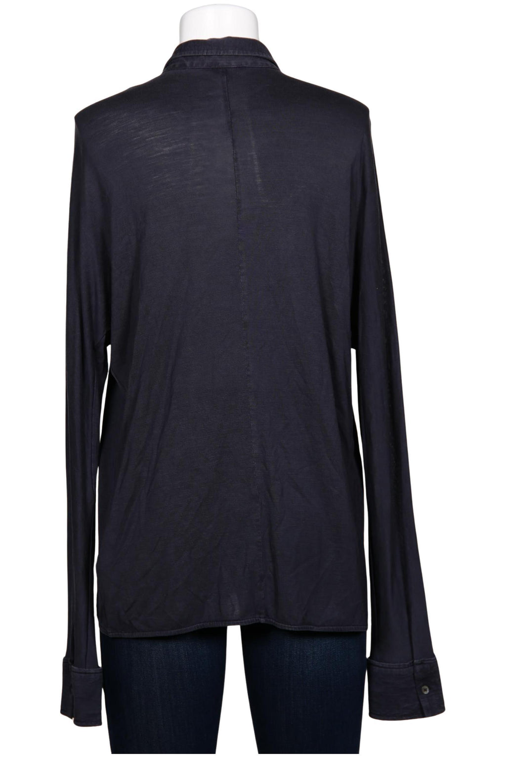 COS Women's Blouse Navy Blue Size L Lyocell 5
