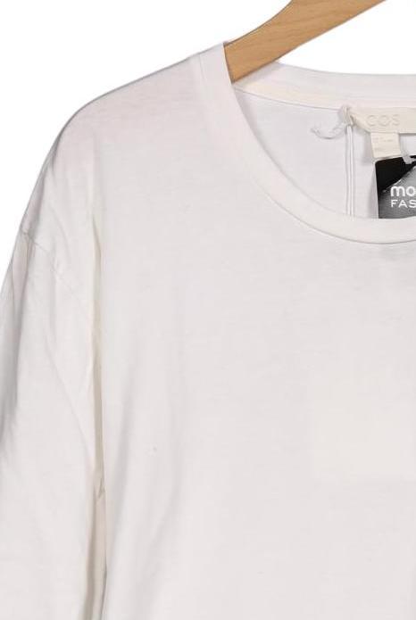 COS Damen Langarmshirt Weiß M Baumwolle 7
