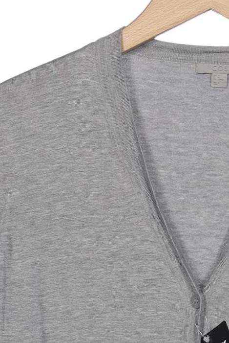 COS Knit Cardigan Gray M Cotton Silk 4