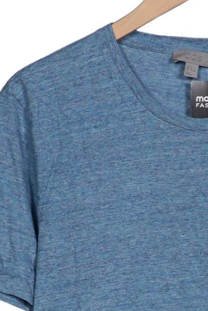 COS Herren T-Shirt, Blau, Gr. M, Baumwolle 3