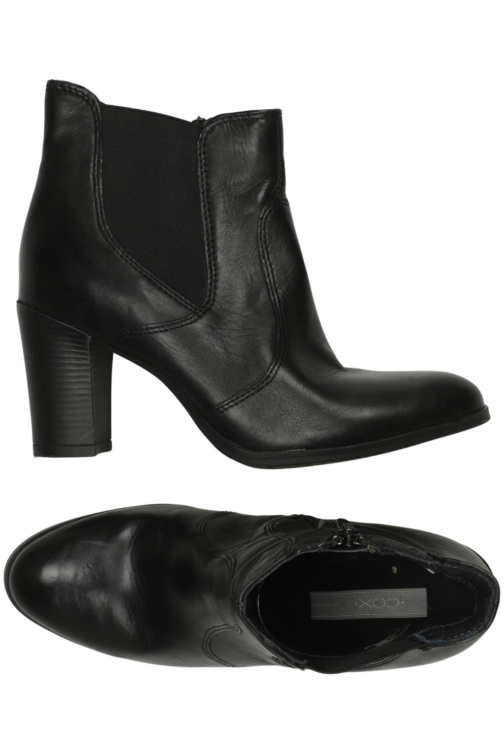 Cox Damen Stiefelette Schwarz EU 40 Leder 3