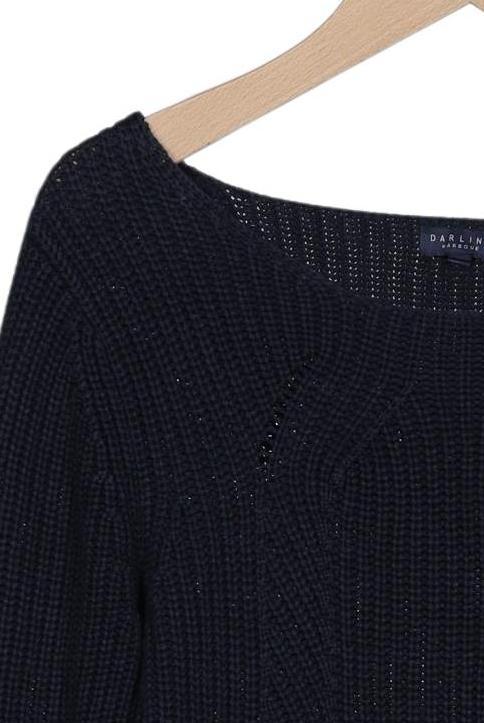 darling harbour Women's Sweater Navy Size M 4