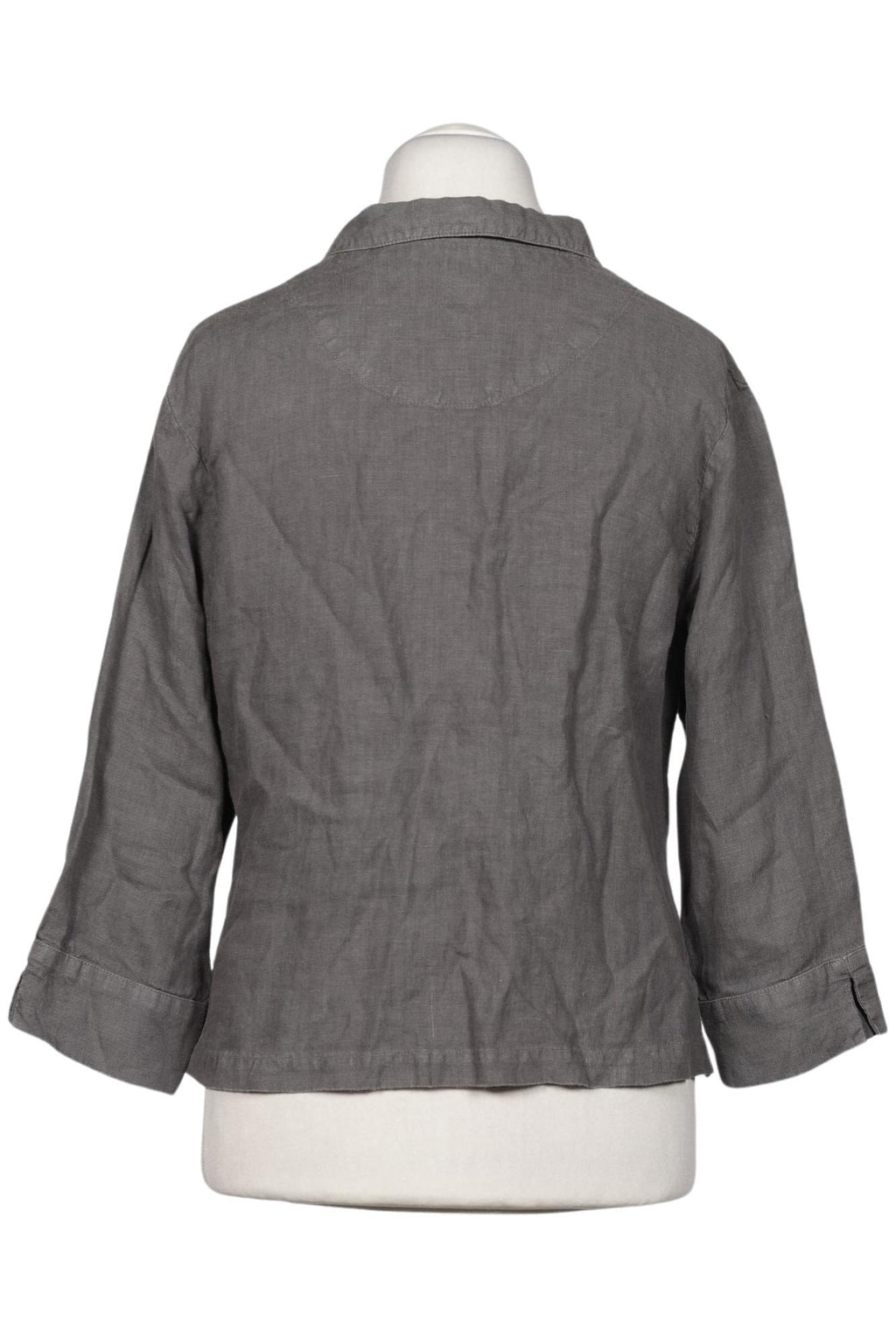 Deerberg Damen Bluse Grau Gr. L Leinen 3