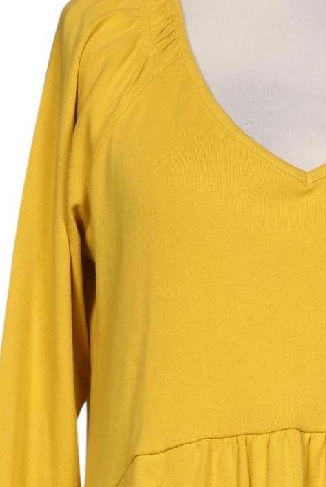 Deerberg Women's Dress Yellow Size L 4