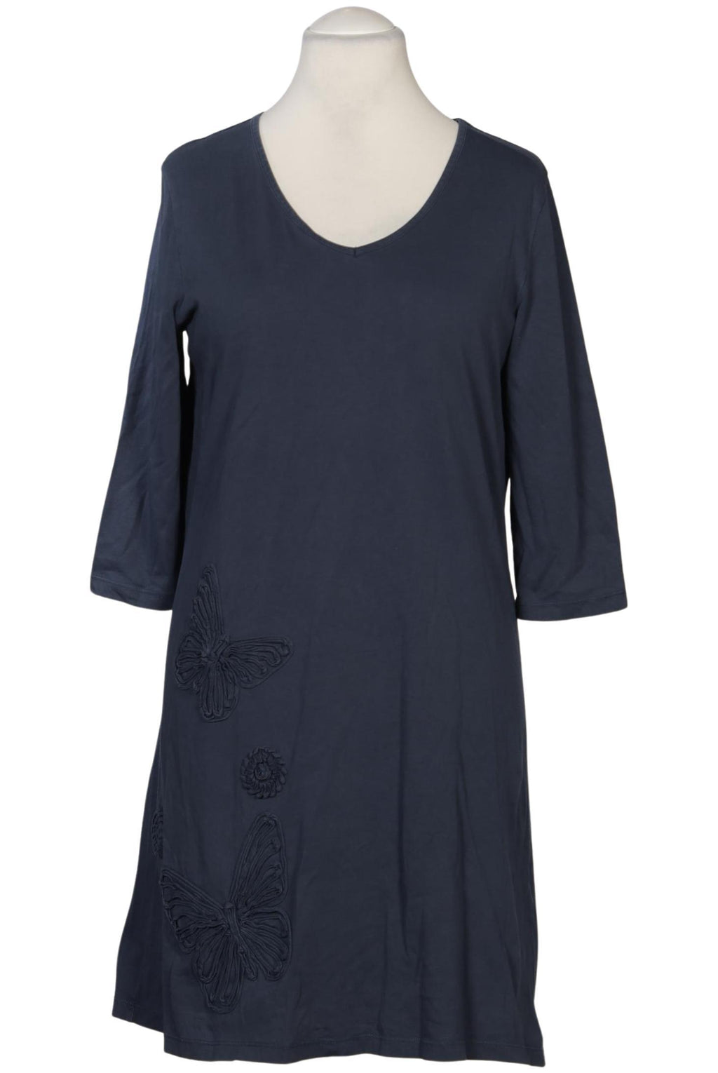 Deerberg Damen Kleid Navy Blue Size L Cotton 10