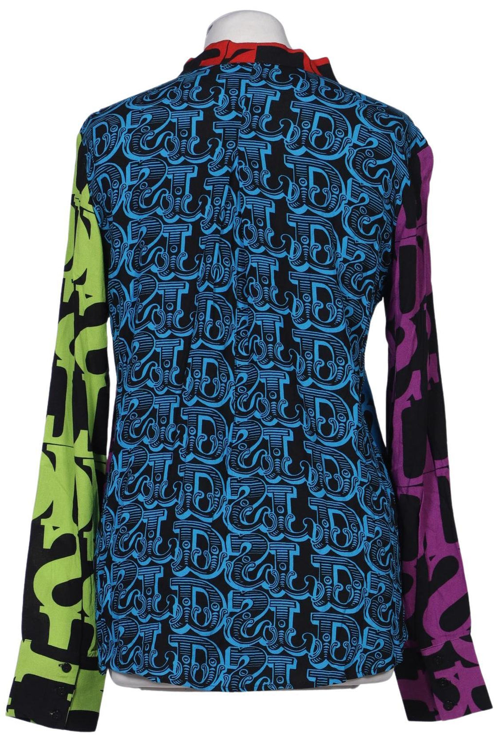 Desigual Women's Blouse Neon Viscose Size M 4