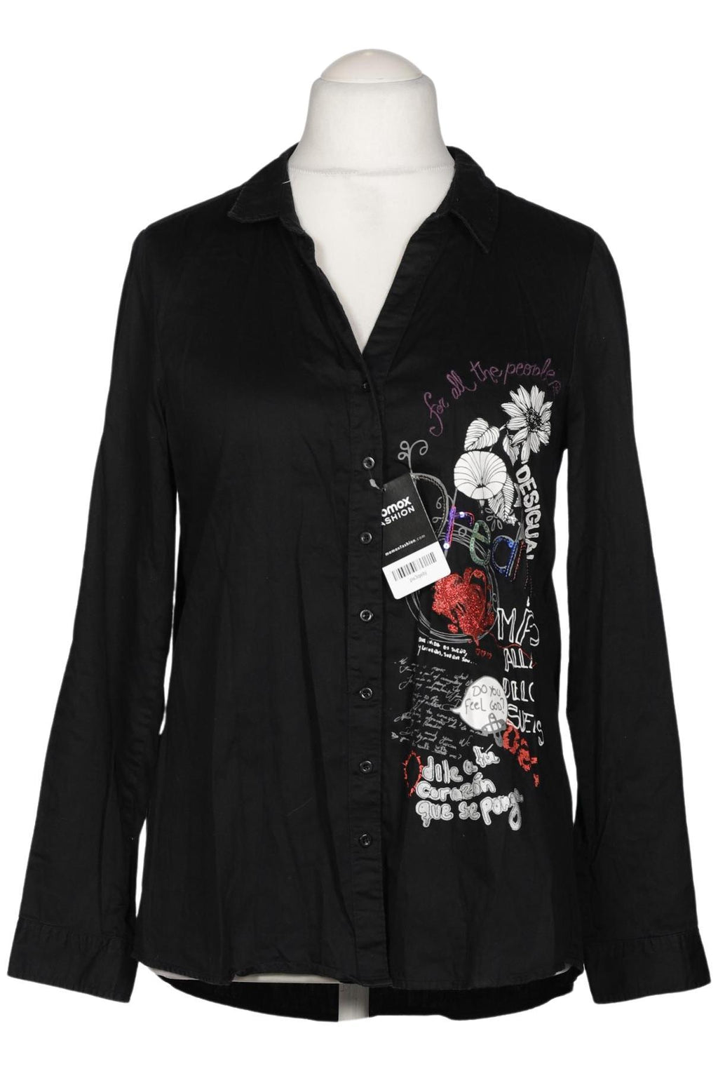 Desigual Women's Blouse Black XL Cotton 2