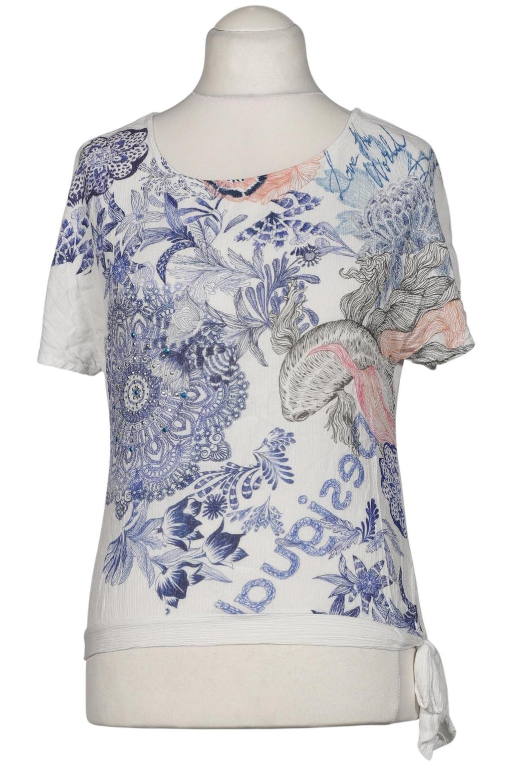 Desigual Women's Blouse White Size L 4
