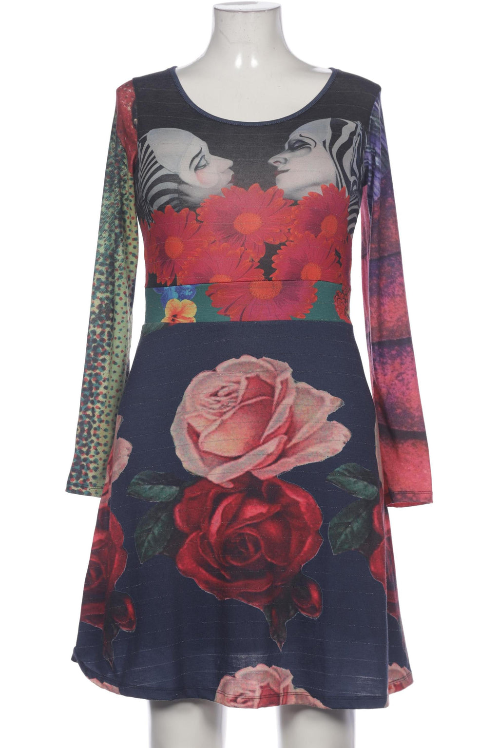 Desigual Dress Multicolor L Elastane Synthetic 7