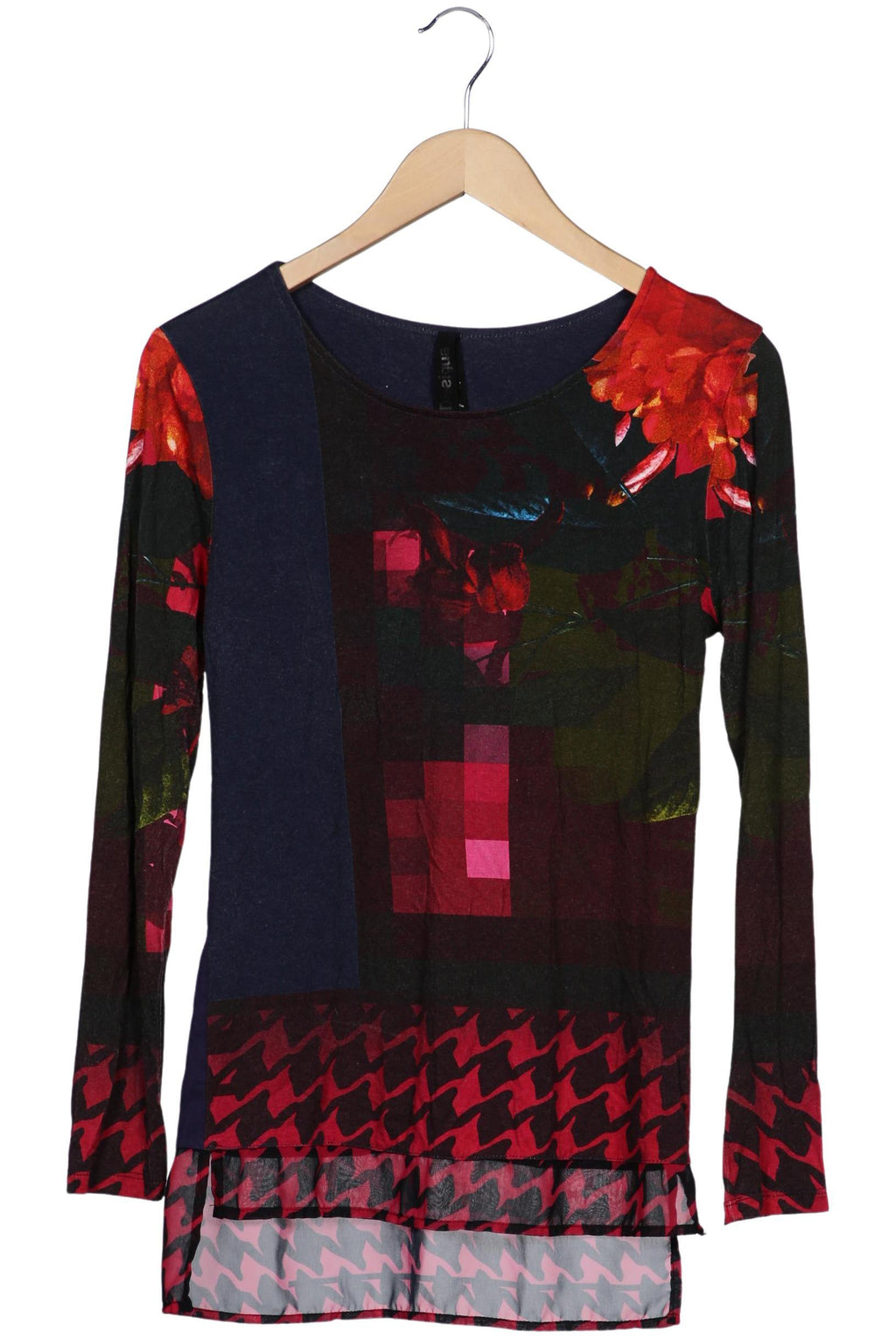 Desigual Damen Langarmshirt Mehrfarbig M 3