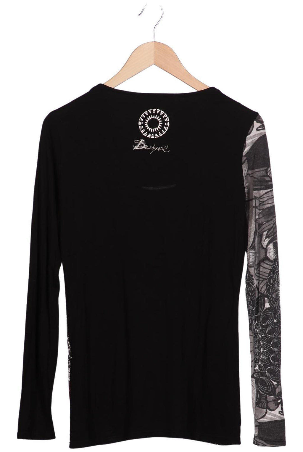 Desigual Damen Langarmshirt Schwarz Gr. L 6