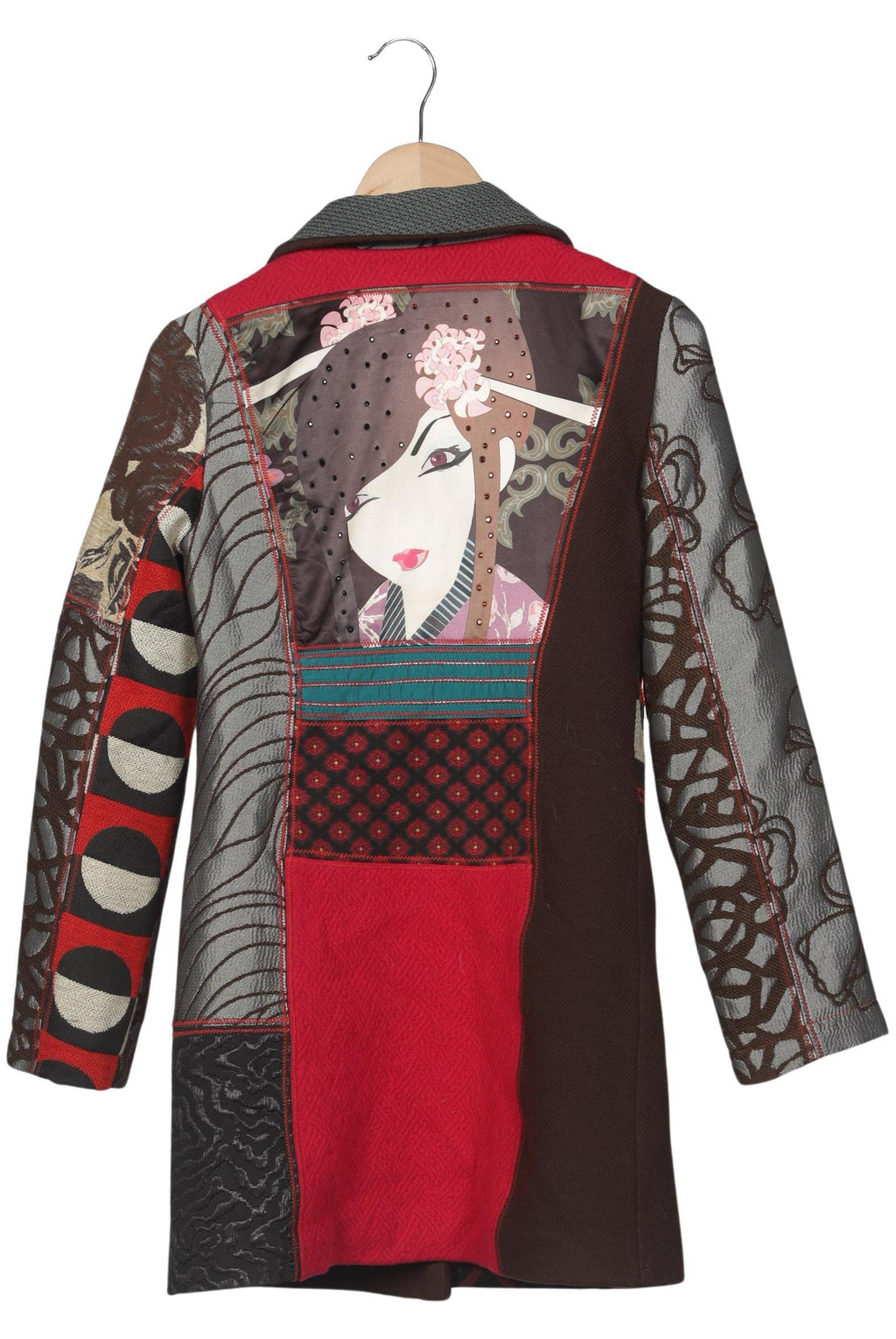 Desigual Women Coat Multicolor EU 38 5