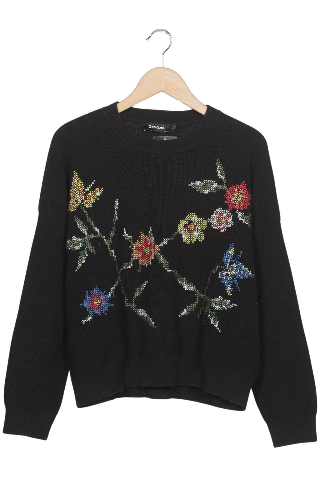 Desigual Women's Sweater Black L Cotton 5