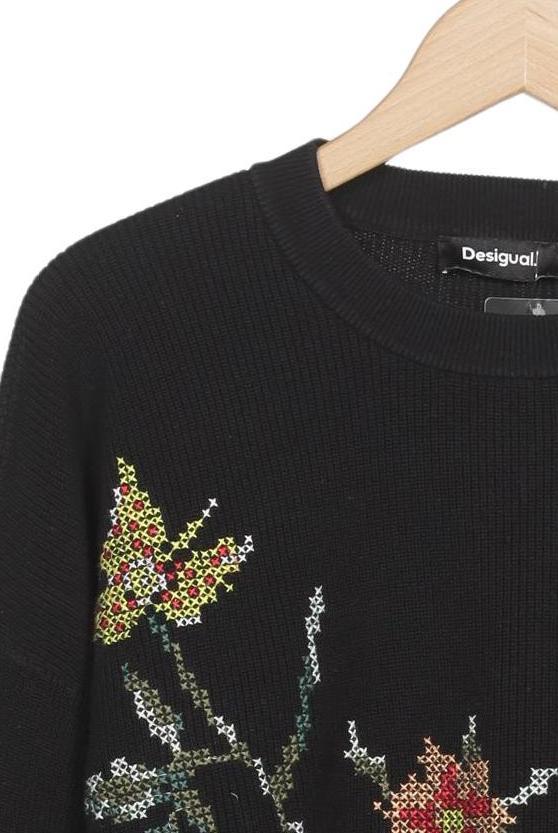 Desigual Women's Sweater Black L Cotton 7