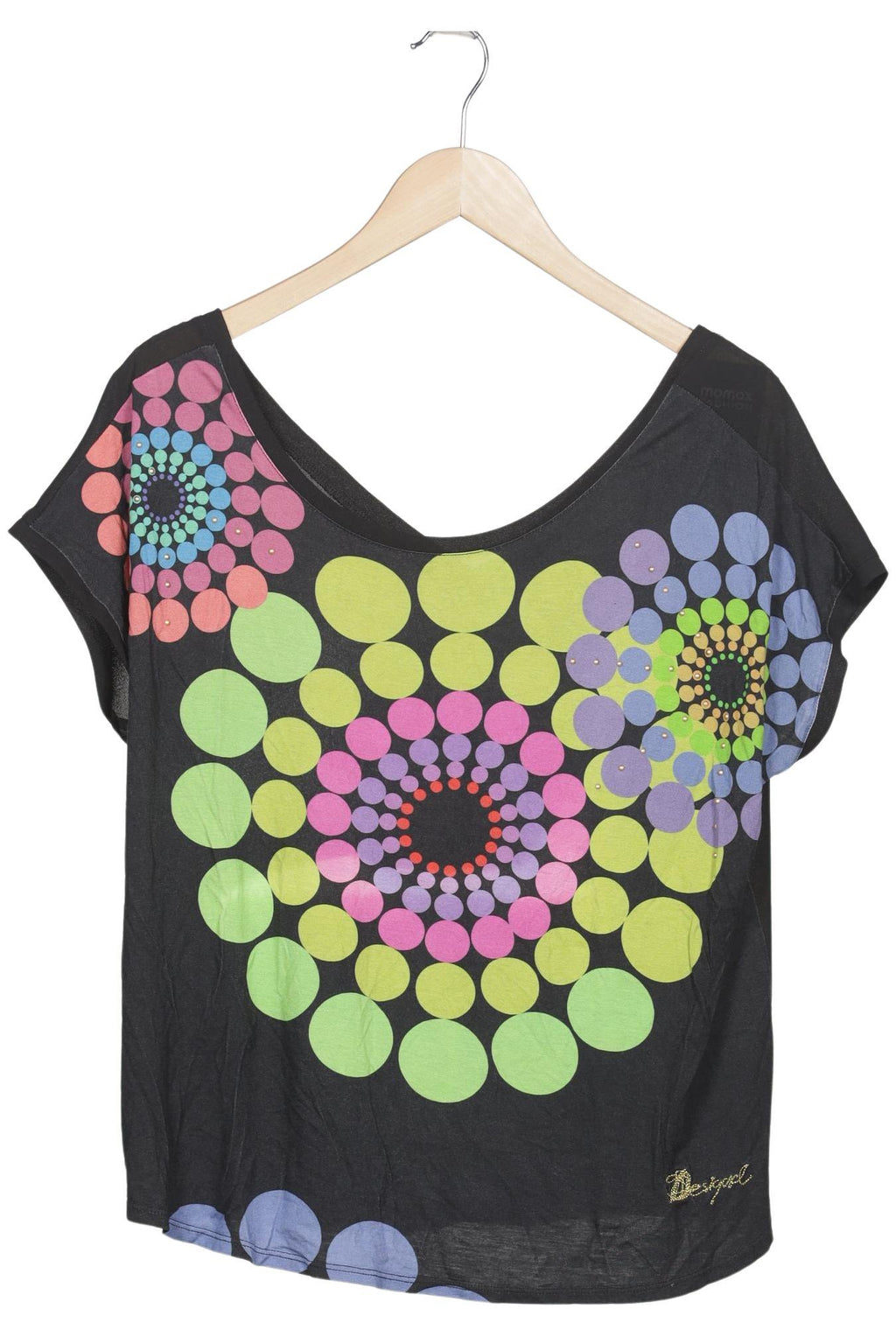 Desigual Women's T-Shirt Multicolor Size XL 2