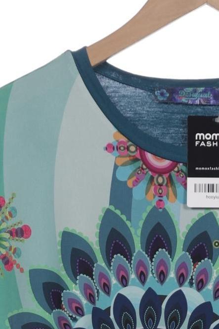 Desigual Women's T-Shirt Turquoise Size S 6