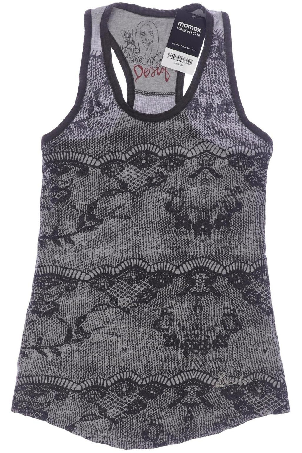 Desigual Top Gray XS 2