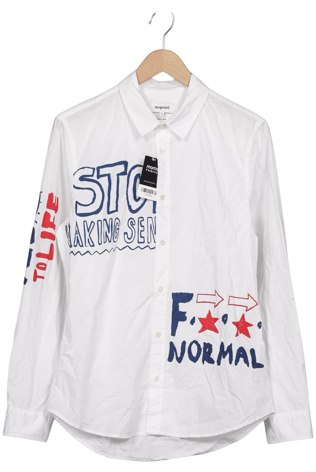 Desigual Men Shirt White Size S Cotton 7