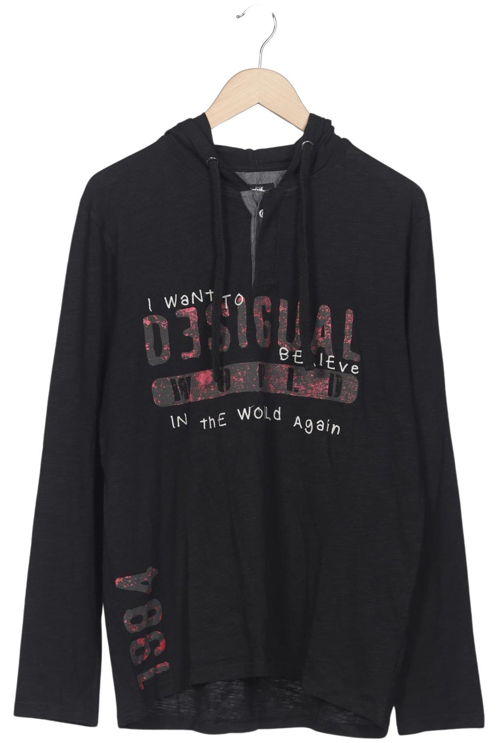 Desigual Men Hoodie Black L 2