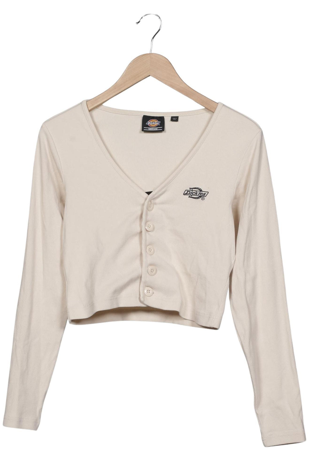 Dickies Women's Cardigan Cream White M 2