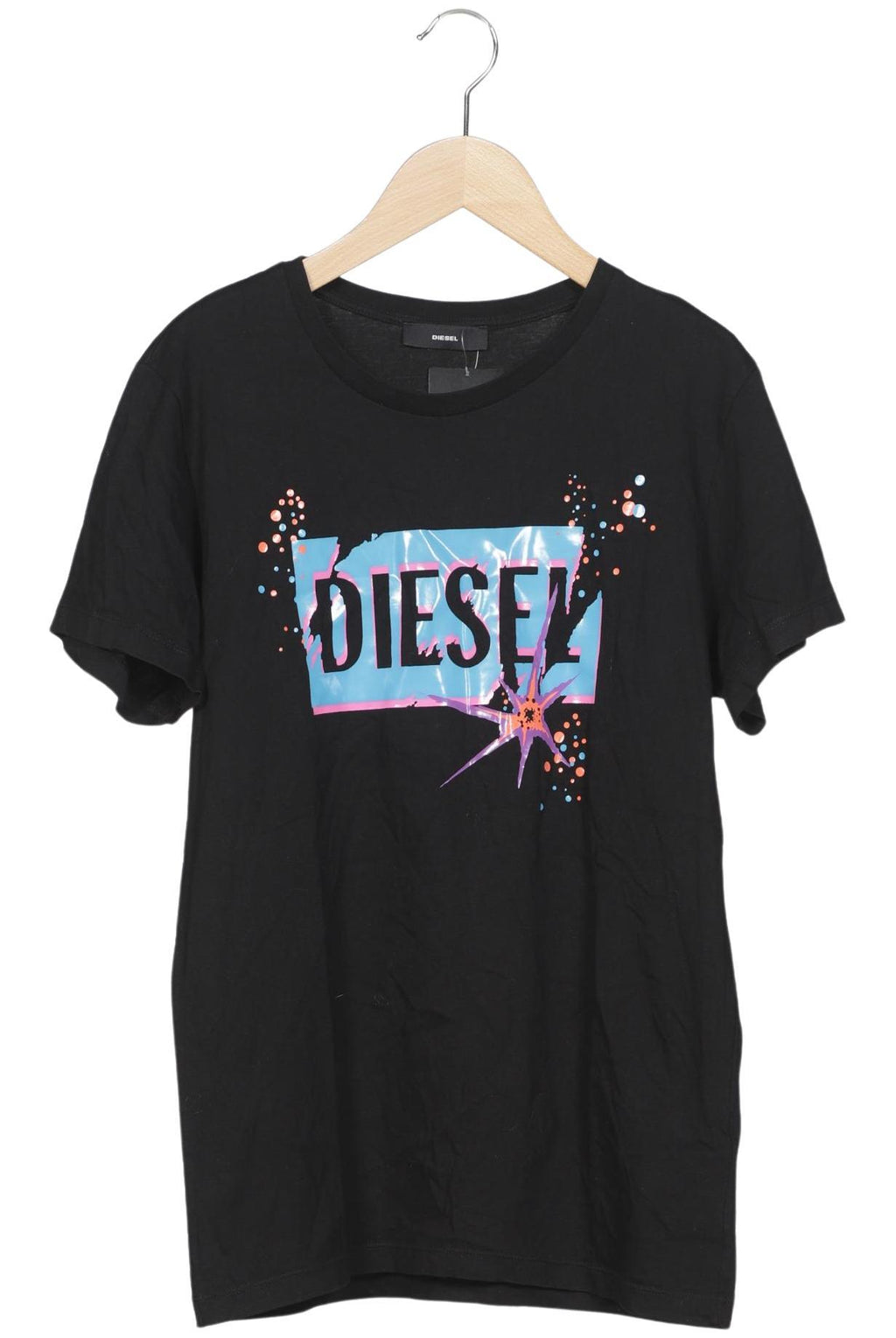Diesel Women's T-Shirt Black Size S Cotton 4