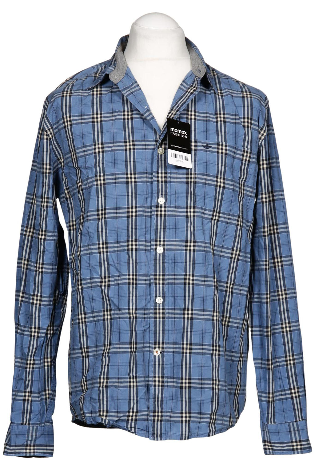 Dockers Men Shirt Navy Blue Size L Cotton 4