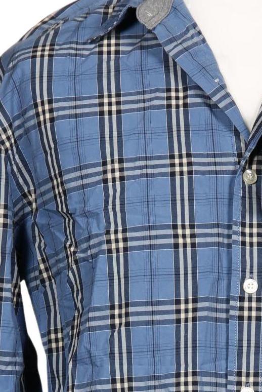Dockers Men Shirt Navy Blue Size L Cotton 6