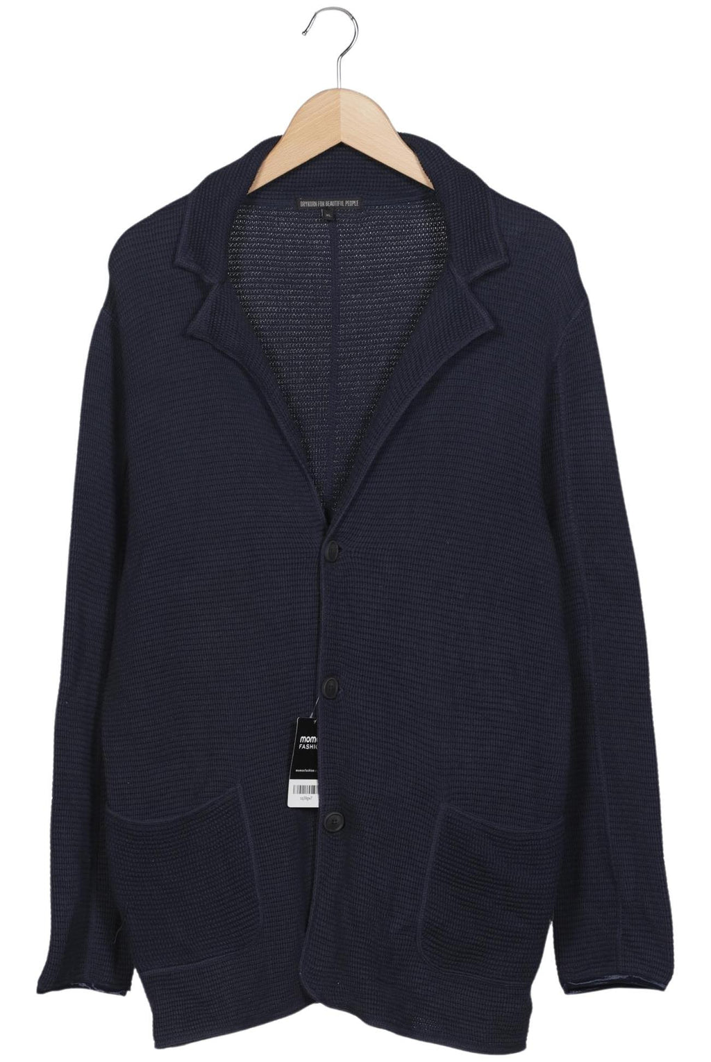 Drykorn Knit Jacket Navy Blue Cotton Size XL 2