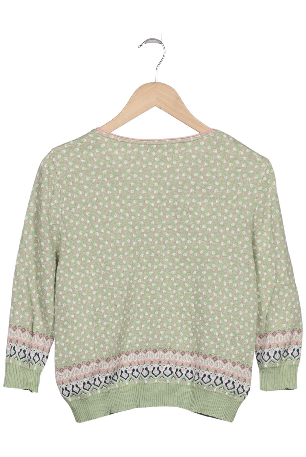 Dunque Women's Cardigan Light Green EU 36 Cotton 3
