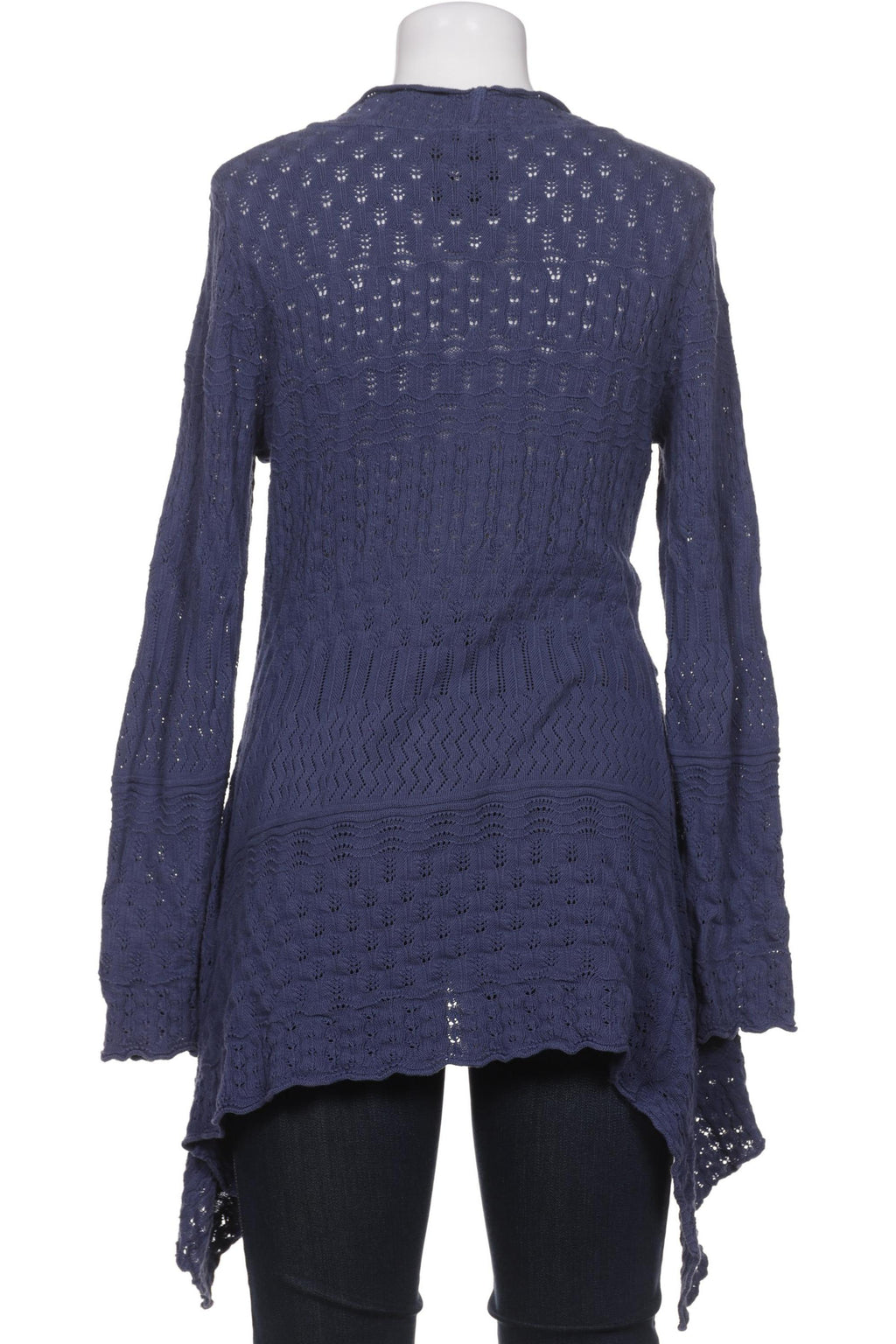 Dunque Women's Cardigan Navy Blue Size S Cotton 5