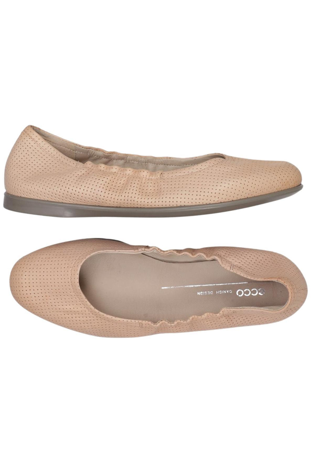 Ecco Damen Ballerina Beige EU 38 Leder 3