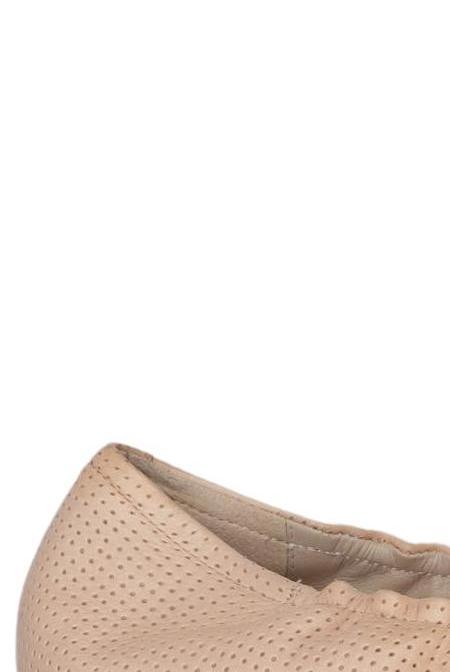 Ecco Damen Ballerina Beige EU 38 Leder 4
