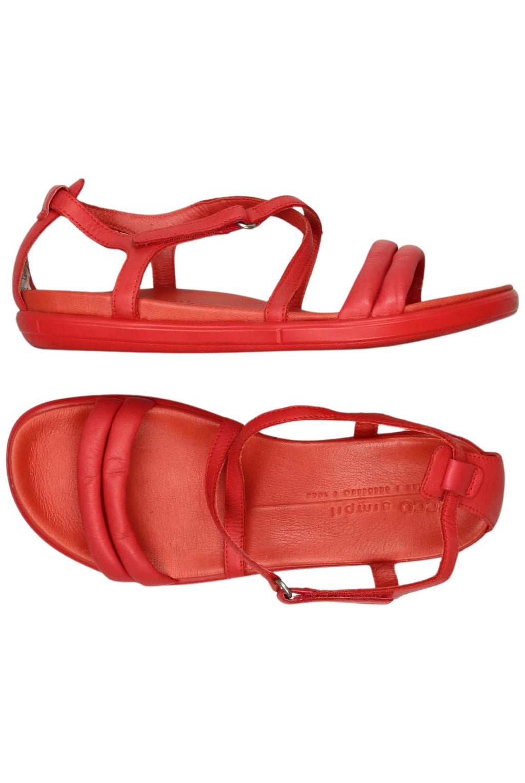 Ecco Women's Sandals Red EU 38 Leather 3