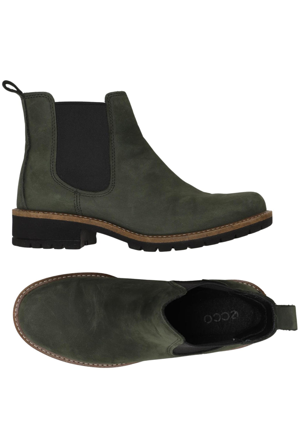 Ecco Women's Ankle Boot Green EU 37 Leather 3