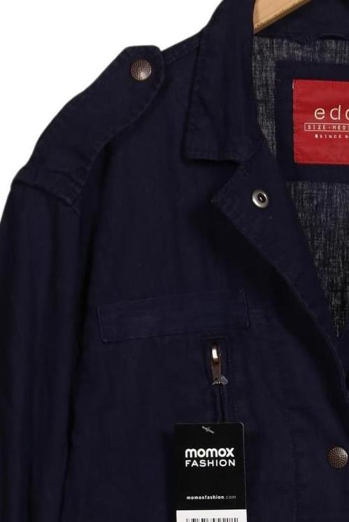 edc by Esprit Damen Jacke Marineblau M Leinen Baumwolle 4