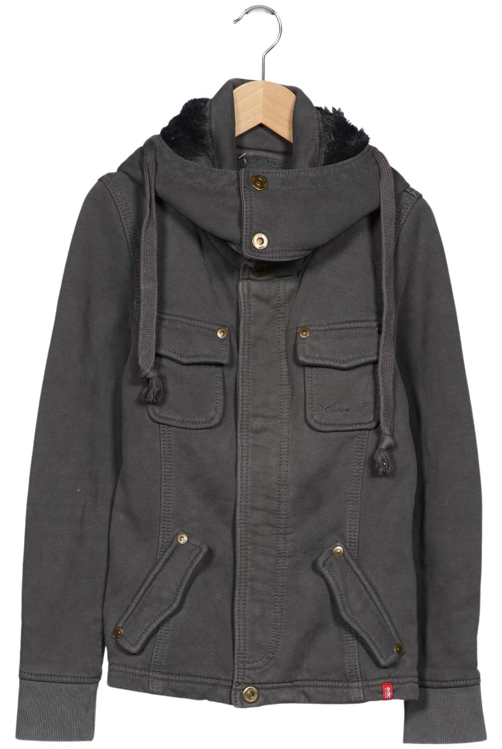 edc by Esprit Women Hoodie Gray Size S 4