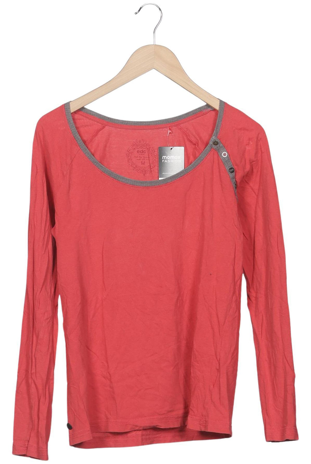 edc by Esprit Damen Langarmshirt Rot M 5
