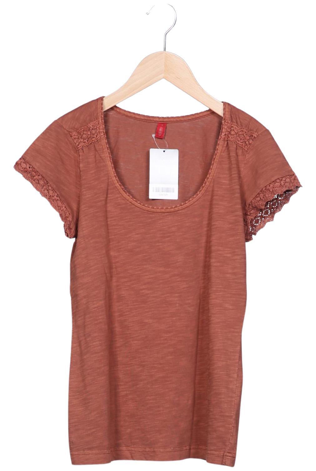 edc by Esprit Women T-Shirt Brown Size S 9