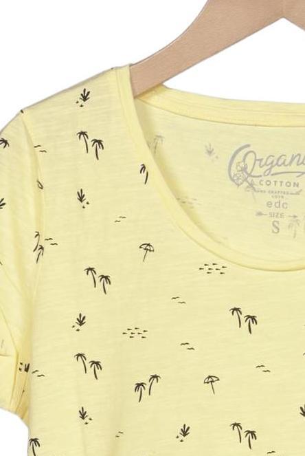 edc by Esprit Women's T-Shirt Yellow Size S Cotton 10