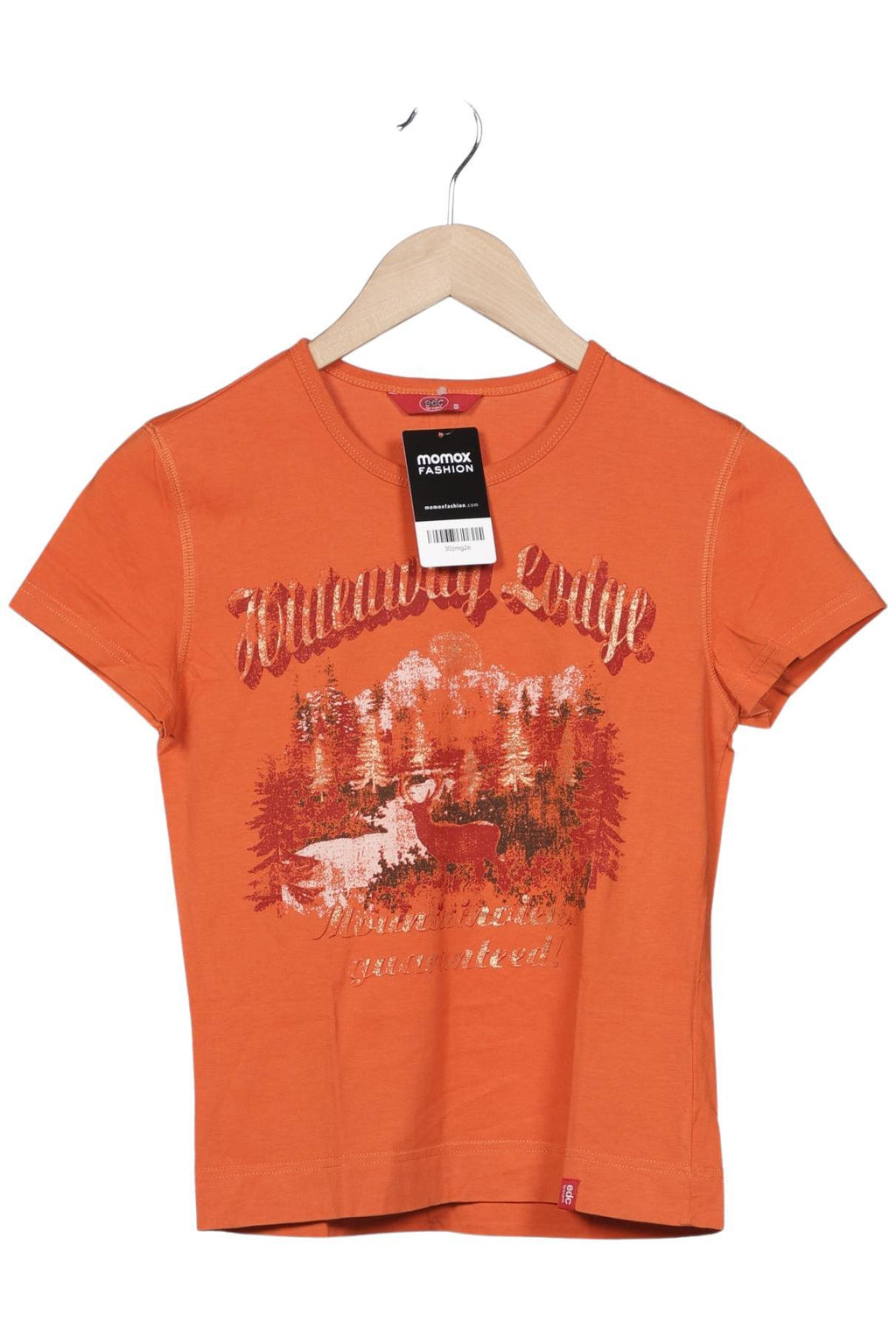 edc by Esprit Women's T-Shirt Orange Size S Cotton 9