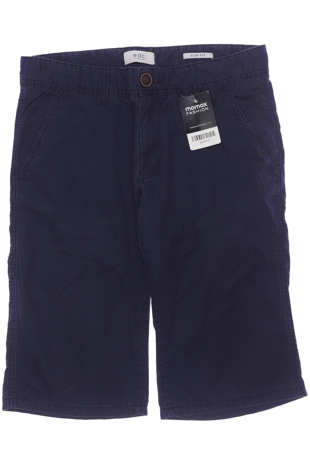 edc by Esprit Men Shorts Navy Blue W30 Cotton 7