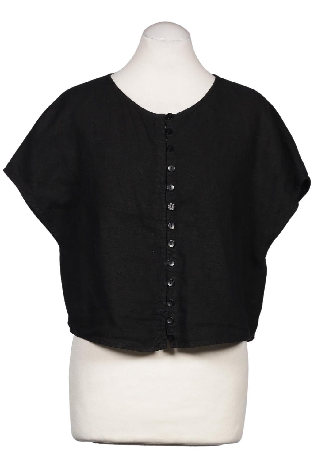 Elemente Clemente Damen Bluse Schwarz EU 40 Leinen 2