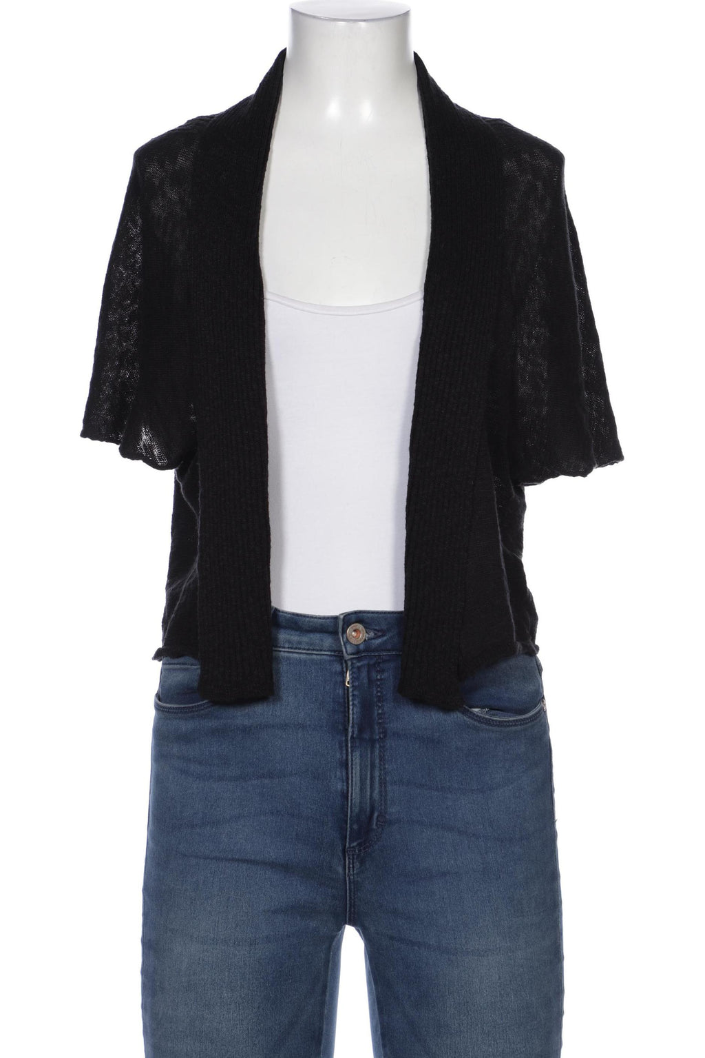 Elemente Clemente Women's Cardigan Black M Linen Cotton 2