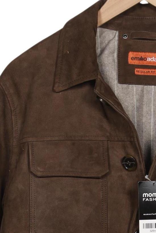 Emilio Adani Men Jacket Brown EU 50 Leather Synthetic 4