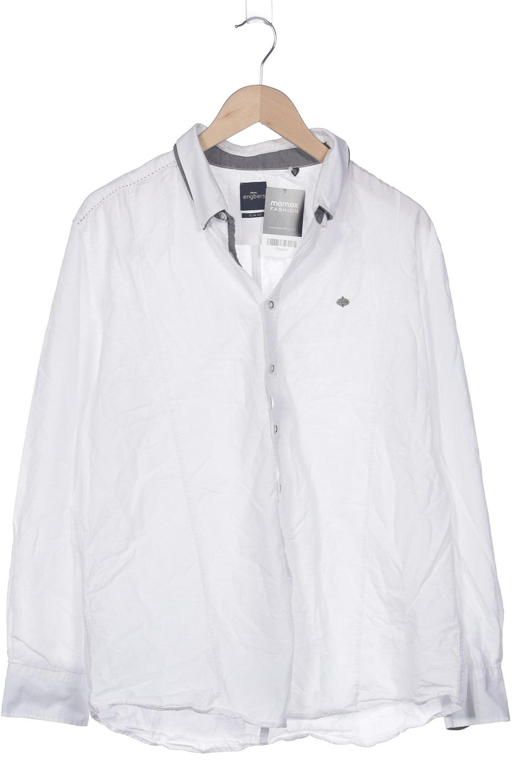 engbers Herren Hemd White 45 Cotton 6