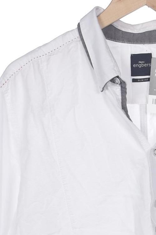 engbers Herren Hemd White 45 Cotton 8