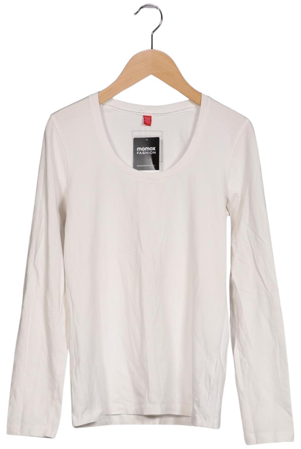 Esprit Women's Long-Sleeve Shirt Cream White L Cotton 4