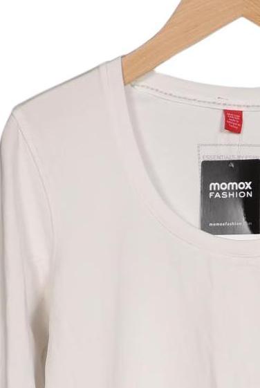 Esprit Women's Long-Sleeve Shirt Cream White L Cotton 5