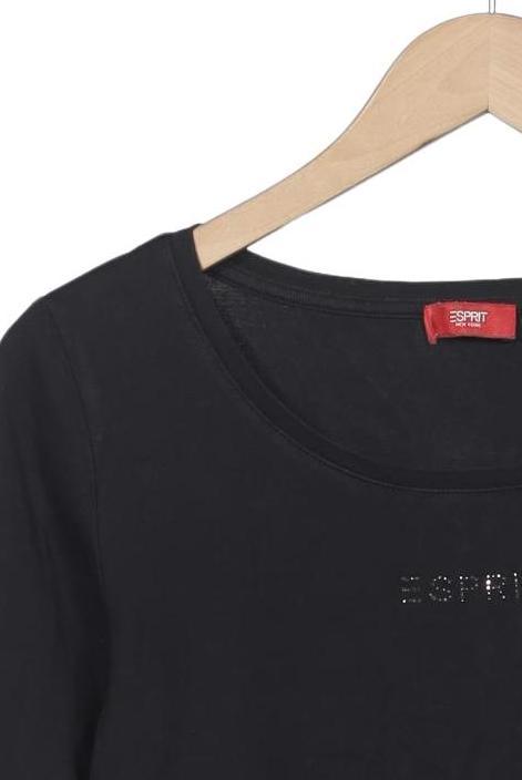 Esprit Damen Langarmshirt Schwarz XL Baumwolle 6