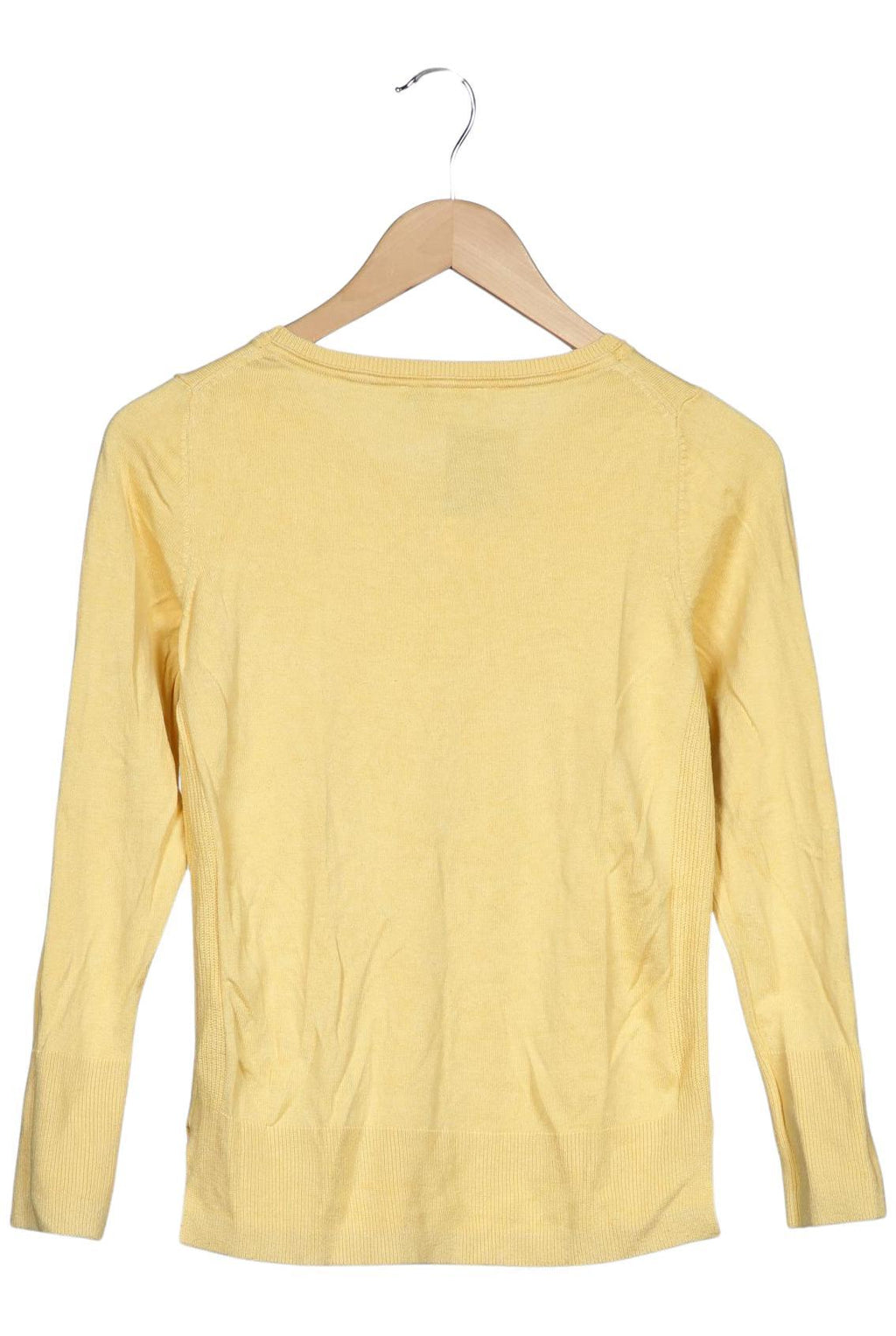 Esprit Women's Sweater Yellow Size XS Cotton 9